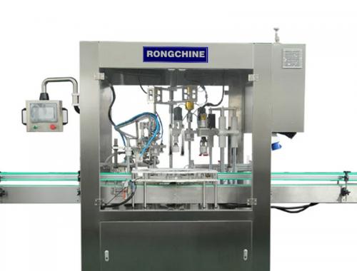 Automatic piston cosmetic filling and capping machine